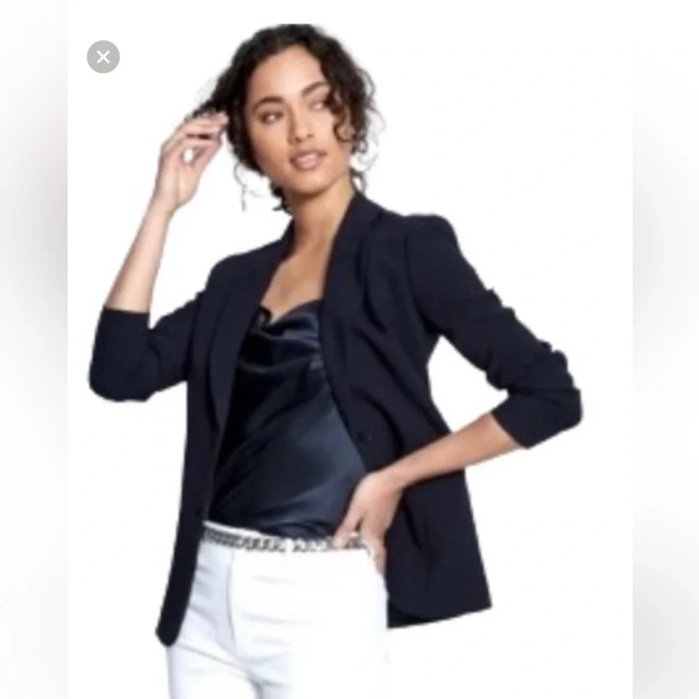 Elie Tahari Black Blazer Tailored Suit Jacket